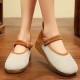 Women Comfy Soft Sloe Edged Wide Fit Mary Jane Flat Loafers Women Comfy Soft Sloe Edged Wide Fit Mary Jane Flat Loafers