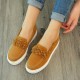Women Suede Flower Comfy Lining Simple Solid Casual Loafers Shoes Women Suede Flower Comfy Lining Simple Solid Casual Loafers Shoes