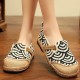 Women Linen Comfy Wearable Round Toe Casual Espadrille Flat Loafers Women Linen Comfy Wearable Round Toe Casual Espadrille Flat Loafers