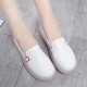 Women Lightweight Buckle Solid Color Soft Slip On Casual Comfy Flats Women Lightweight Buckle Solid Color Soft Slip On Casual Comfy Flats