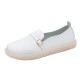 Women Lightweight Buckle Solid Color Soft Slip On Casual Comfy Flats Women Lightweight Buckle Solid Color Soft Slip On Casual Comfy Flats
