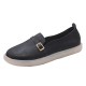 Women Lightweight Buckle Solid Color Soft Slip On Casual Comfy Flats Women Lightweight Buckle Solid Color Soft Slip On Casual Comfy Flats