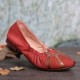 Retro Comfy Soft Canvas Splicing Foldable Slip On Ballet Flat Shoes Retro Comfy Soft Canvas Splicing Foldable Slip On Ballet Flat Shoes