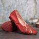 Retro Comfy Soft Canvas Splicing Foldable Slip On Ballet Flat Shoes Retro Comfy Soft Canvas Splicing Foldable Slip On Ballet Flat Shoes