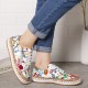 Women Folkways Printing Comfy Non Slip Casual Chunky Flats Shoes Women Folkways Printing Comfy Non Slip Casual Chunky Flats Shoes