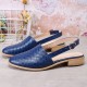 Large Size Comfy Braided Pointed Toe Buckle Backless Flats for Women Large Size Comfy Braided Pointed Toe Buckle Backless Flats for Women
