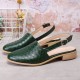 Large Size Comfy Braided Pointed Toe Buckle Backless Flats for Women Large Size Comfy Braided Pointed Toe Buckle Backless Flats for Women