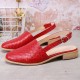 Large Size Comfy Braided Pointed Toe Buckle Backless Flats for Women Large Size Comfy Braided Pointed Toe Buckle Backless Flats for Women