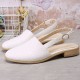 Large Size Comfy Braided Pointed Toe Buckle Backless Flats for Women Large Size Comfy Braided Pointed Toe Buckle Backless Flats for Women