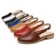 Large Size Comfy Braided Pointed Toe Buckle Backless Flats for Women Large Size Comfy Braided Pointed Toe Buckle Backless Flats for Women