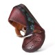 Retro Hollow Floral Soft Sole Knot Round Toe Ankle Strap Flat Shoes Retro Hollow Floral Soft Sole Knot Round Toe Ankle Strap Flat Shoes