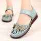 Women Flowers Decor Hollow Comfy Hook Loop Casual Flats Women Flowers Decor Hollow Comfy Hook Loop Casual Flats