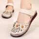Women Flowers Decor Hollow Comfy Hook Loop Casual Flats Women Flowers Decor Hollow Comfy Hook Loop Casual Flats