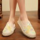 Women Handmade Embroidery Straw Comfy Lightweight Casual Flat Loafers Women Handmade Embroidery Straw Comfy Lightweight Casual Flat Loafers