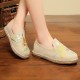 Women Handmade Embroidery Straw Comfy Lightweight Casual Flat Loafers Women Handmade Embroidery Straw Comfy Lightweight Casual Flat Loafers