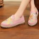 Women Handmade Embroidery Straw Comfy Lightweight Casual Flat Loafers Women Handmade Embroidery Straw Comfy Lightweight Casual Flat Loafers