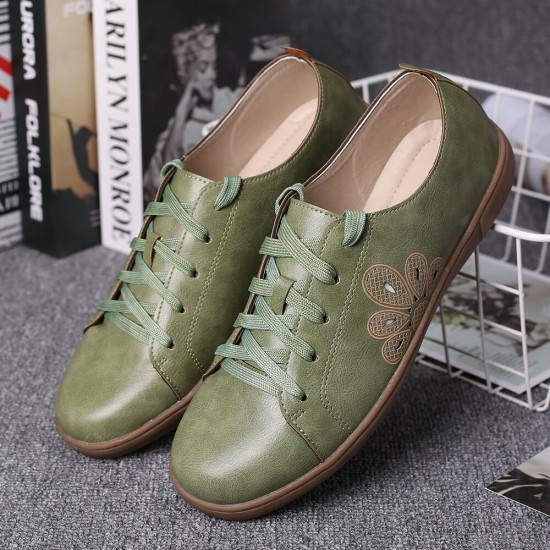Closed Toe Hollow Out Lace Up Casual Flat Shoes Closed Toe Hollow Out Lace Up Casual Flat Shoes