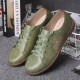 Closed Toe Hollow Out Lace Up Casual Flat Shoes Closed Toe Hollow Out Lace Up Casual Flat Shoes