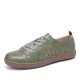 Closed Toe Hollow Out Lace Up Casual Flat Shoes Closed Toe Hollow Out Lace Up Casual Flat Shoes