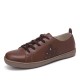 Closed Toe Hollow Out Lace Up Casual Flat Shoes Closed Toe Hollow Out Lace Up Casual Flat Shoes