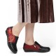Retro Splicing Flower Pattern Comfy Genuine Leather Side Zipper Casual Flat Shoes Retro Splicing Flower Pattern Comfy Genuine Leather Side Zipper Casual Flat Shoes