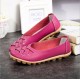 Large Size Colorful Slip On Hollow Out Round Toe Flat Loafers Large Size Colorful Slip On Hollow Out Round Toe Flat Loafers