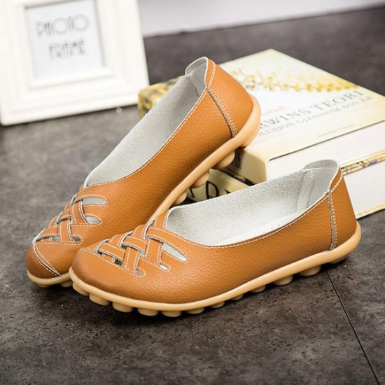 Large Size Colorful Slip On Hollow Out Round Toe Flat Loafers Large Size Colorful Slip On Hollow Out Round Toe Flat Loafers