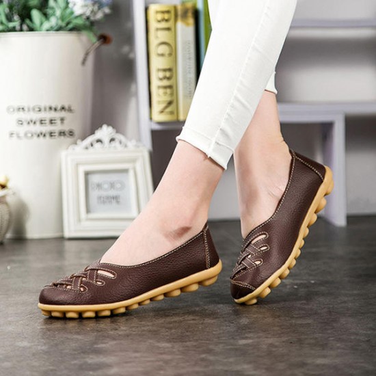 Large Size Colorful Slip On Hollow Out Round Toe Flat Loafers Large Size Colorful Slip On Hollow Out Round Toe Flat Loafers