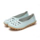 Large Size Colorful Slip On Hollow Out Round Toe Flat Loafers Large Size Colorful Slip On Hollow Out Round Toe Flat Loafers
