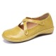 Women Cross Strap Solid Color Casual Comfy Flats Women Cross Strap Solid Color Casual Comfy Flats