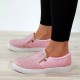 Women Doble Size Zipper Rhinestone Decor Comfy Non Slip Casual Flats Women Doble Size Zipper Rhinestone Decor Comfy Non Slip Casual Flats