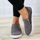 Women Doble Size Zipper Rhinestone Decor Comfy Non Slip Casual Flats Women Doble Size Zipper Rhinestone Decor Comfy Non Slip Casual Flats