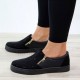 Women Doble Size Zipper Rhinestone Decor Comfy Non Slip Casual Flats Women Doble Size Zipper Rhinestone Decor Comfy Non Slip Casual Flats