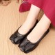 Women Folkways Stricing Comfy Breathable Casual Leather Loafers Women Folkways Stricing Comfy Breathable Casual Leather Loafers