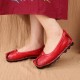 Women Folkways Stricing Comfy Breathable Casual Leather Loafers Women Folkways Stricing Comfy Breathable Casual Leather Loafers
