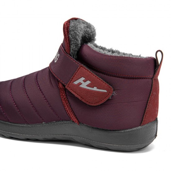 Women Warm Lined Hook Loop Plus Velvet Slip Resistant Snow Boots Women Warm Lined Hook Loop Plus Velvet Slip Resistant Snow Boots