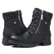 Large Size Women Casual Soft Comfy Warm Lined Patchwork Wool Side-zip Combat Boots Large Size Women Casual Soft Comfy Warm Lined Patchwork Wool Side-zip Combat Boots