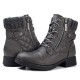 Large Size Women Casual Soft Comfy Warm Lined Patchwork Wool Side-zip Combat Boots Large Size Women Casual Soft Comfy Warm Lined Patchwork Wool Side-zip Combat Boots
