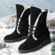 Plus Size Women Casual Warm Slip Resistant Lace Up Thick Sole Snow Boots Plus Size Women Casual Warm Slip Resistant Lace Up Thick Sole Snow Boots