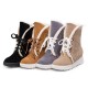 Plus Size Women Casual Warm Slip Resistant Lace Up Thick Sole Snow Boots Plus Size Women Casual Warm Slip Resistant Lace Up Thick Sole Snow Boots