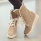 Plus Size Women Casual Warm Slip Resistant Lace Up Thick Sole Snow Boots Plus Size Women Casual Warm Slip Resistant Lace Up Thick Sole Snow Boots