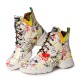 Women Casual Graffiti Stytish Lace Up Thick Bottom Short-Calf Combat Boots Women Casual Graffiti Stytish Lace Up Thick Bottom Short-Calf Combat Boots