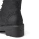 Women Wearable Serpentine Lace Up Chunky Heel Combat Boots Women Wearable Serpentine Lace Up Chunky Heel Combat Boots