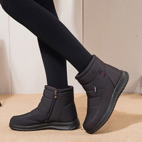 Women Warm Lined Pull On Plus Velvet Ankle Snow Boots Women Warm Lined Pull On Plus Velvet Ankle Snow Boots