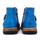Folkways Pattern Genuine Leather Splicing Comfy Flat Ankle Boots Folkways Pattern Genuine Leather Splicing Comfy Flat Ankle Boots