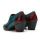 Genuine Leather Comfy Side-zip Retro Square Toe Heels Genuine Leather Comfy Side-zip Retro Square Toe Heels