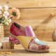 Retro Contrast Splicing Leather Zipper Low Heel Ankle Boots Slip On Block Heel Pumps Retro Contrast Splicing Leather Zipper Low Heel Ankle Boots Slip On Block Heel Pumps
