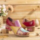 Retro Contrast Splicing Leather Zipper Low Heel Ankle Boots Slip On Block Heel Pumps Retro Contrast Splicing Leather Zipper Low Heel Ankle Boots Slip On Block Heel Pumps