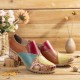 Retro Contrast Splicing Leather Zipper Low Heel Ankle Boots Slip On Block Heel Pumps Retro Contrast Splicing Leather Zipper Low Heel Ankle Boots Slip On Block Heel Pumps