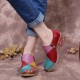 Retro Contrast Splicing Leather Zipper Low Heel Ankle Boots Slip On Block Heel Pumps Retro Contrast Splicing Leather Zipper Low Heel Ankle Boots Slip On Block Heel Pumps